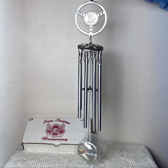 Vtg 2002 Great American Pewter Wind Chime Dale Earnhardt #3 GM Goodwrench NASCAR - Picture 2 of 15